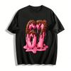 Fun Cool Melting Chocolate Number 67 Print Casual Short Sleeve Top Pure Cotton T-shirt