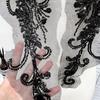 2pack Durability Sequins Embroidery Patches Creative Pattern Stylish Appliques for Customizing Dresses and Tops