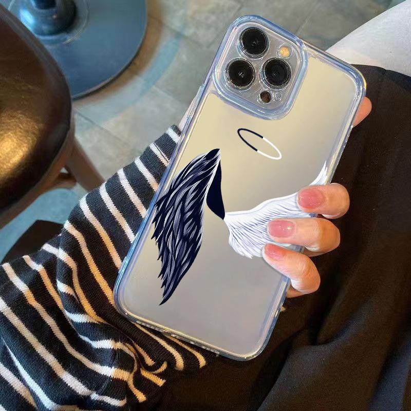 Cool Demon Wings Phone Cover Case for iPhone 17 Air 16 15 14 13 12 11 Pro Max Plus Mini Xs X 8 7 Soft Transparent Cover Fundas