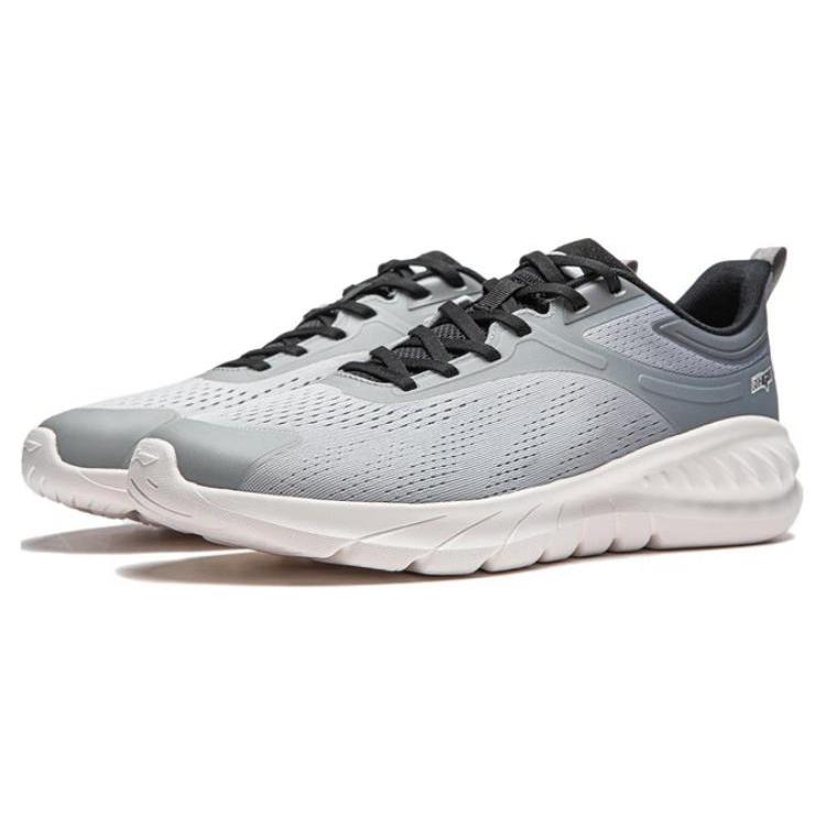 Li Ning Eazgo Flex V2 Low Top Running Shoes Men's Gray White ARSU005-1