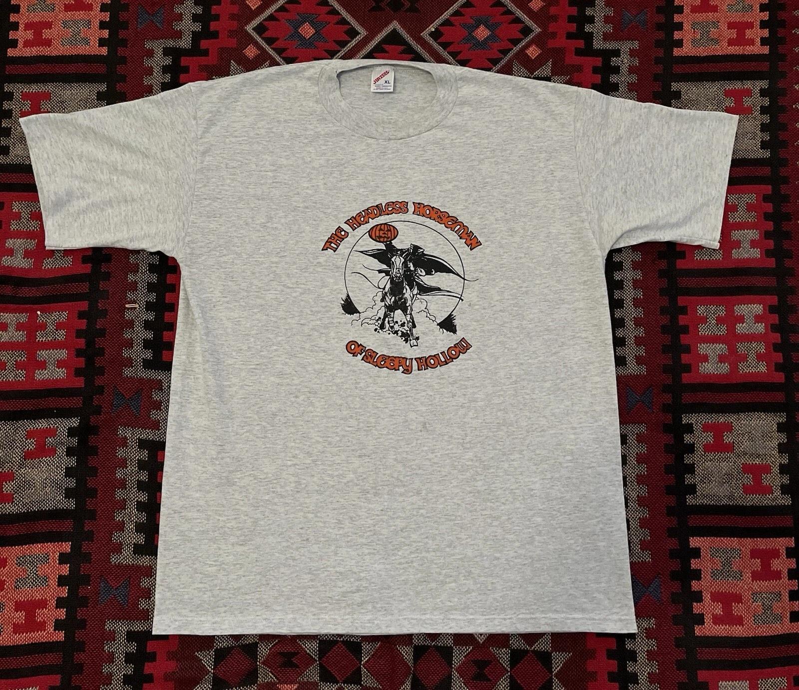 Vintage Headless Horsemen Of Sleepy Hollow Shirt 90s Jerzees XL Gray M