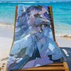 Iuno Wuthering Waves Game Towel Sports Quick Dry Travel Camping Gear Sandproof Soft Light Large Beach Towel