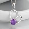 "You in My Heart" Korean Fashion Natural Crystal Pendant Necklace