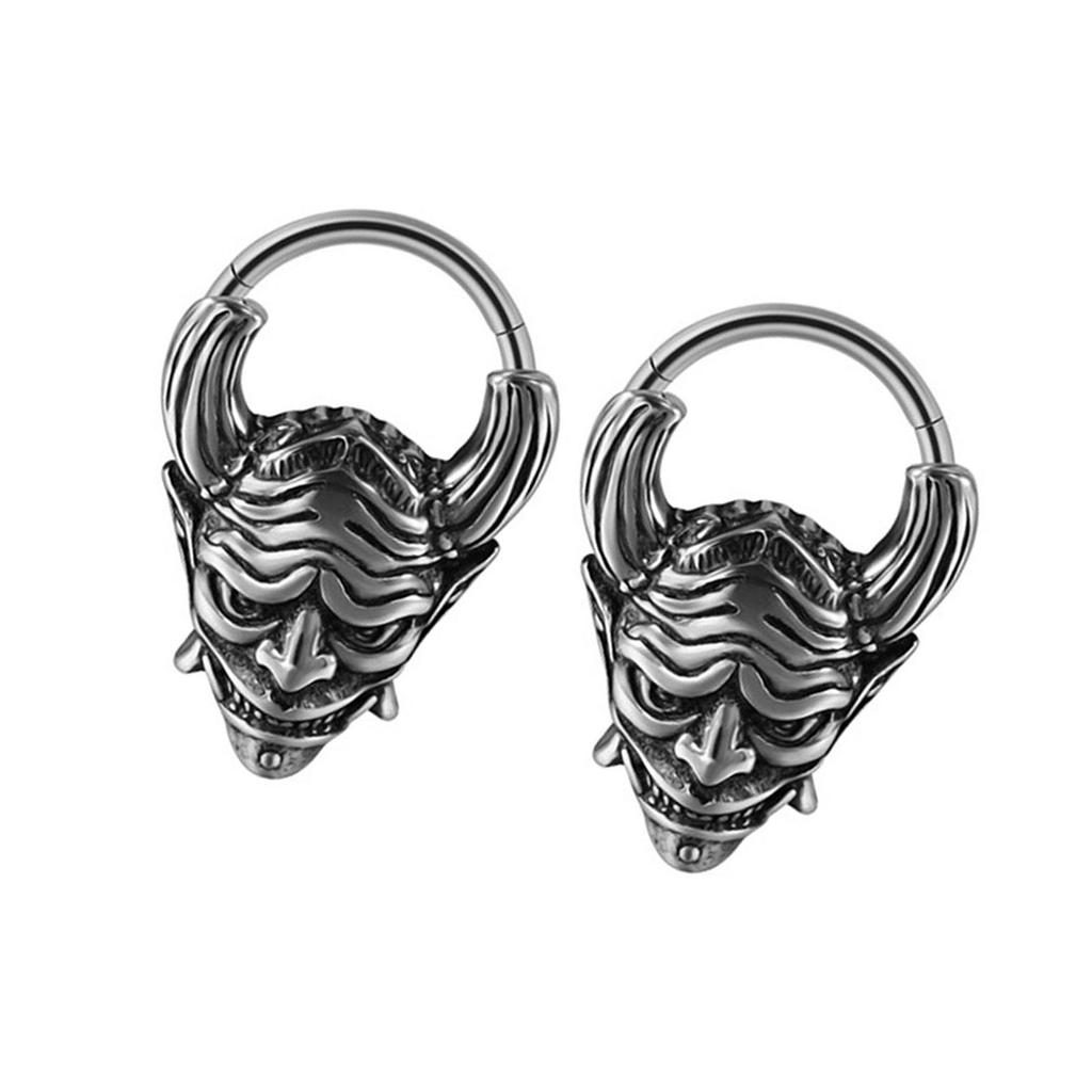 Pack of 2 Stainless Steel Septum Rings Fashion Body Jewelry Nose and Ear Piercing Jewelry Fashion Accessory for Daily