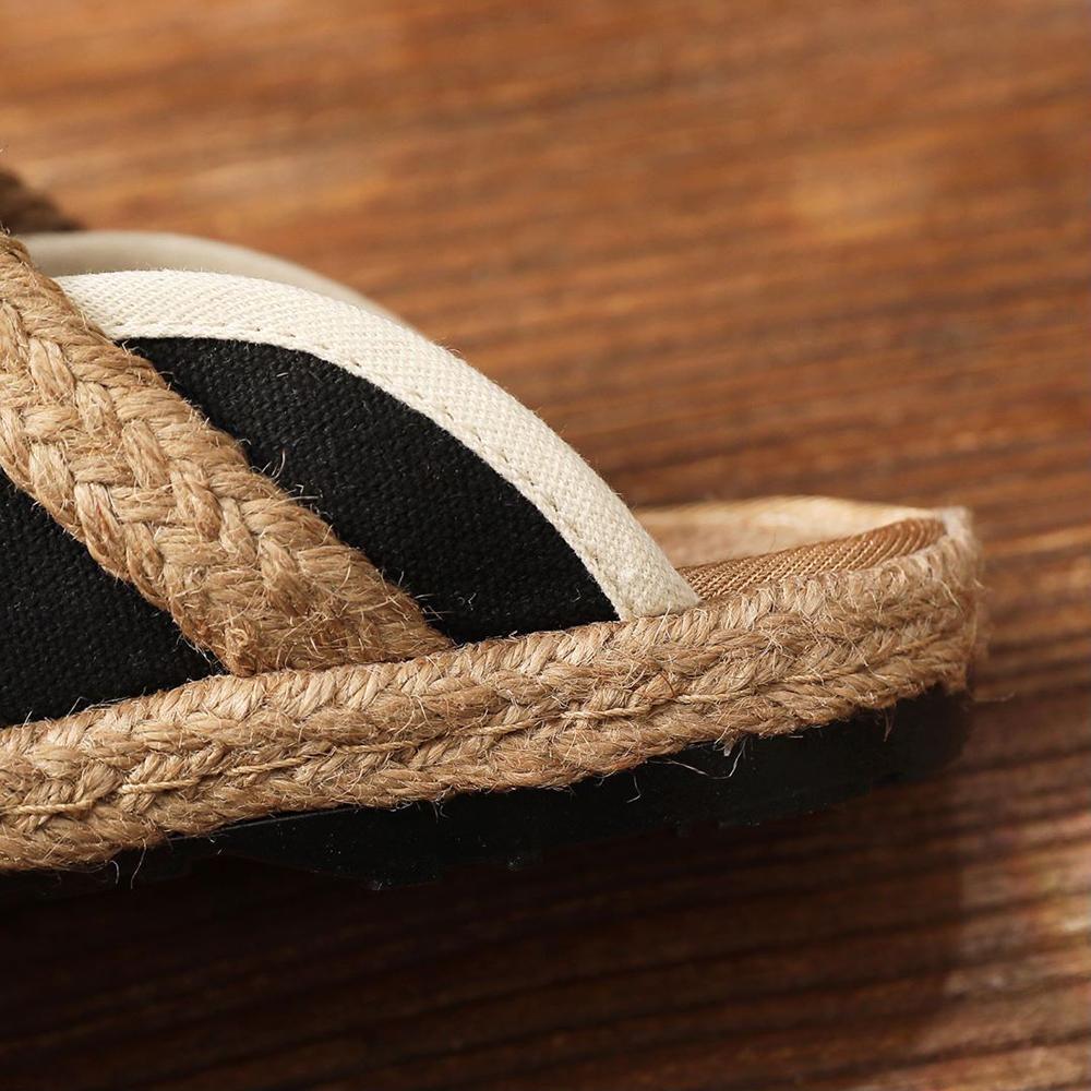 Espadrillas estive da donna, casual, in lino, fatte a mano, con ricami, comode e retrò, in tela.