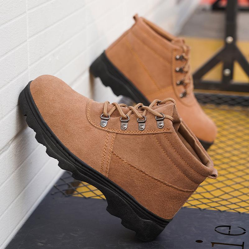 Wear-resistant Welder Dustproof, Anti-scalding, Fireproof Flower Anti-smashing Work, Electric Welder Labor Insurance Shoes