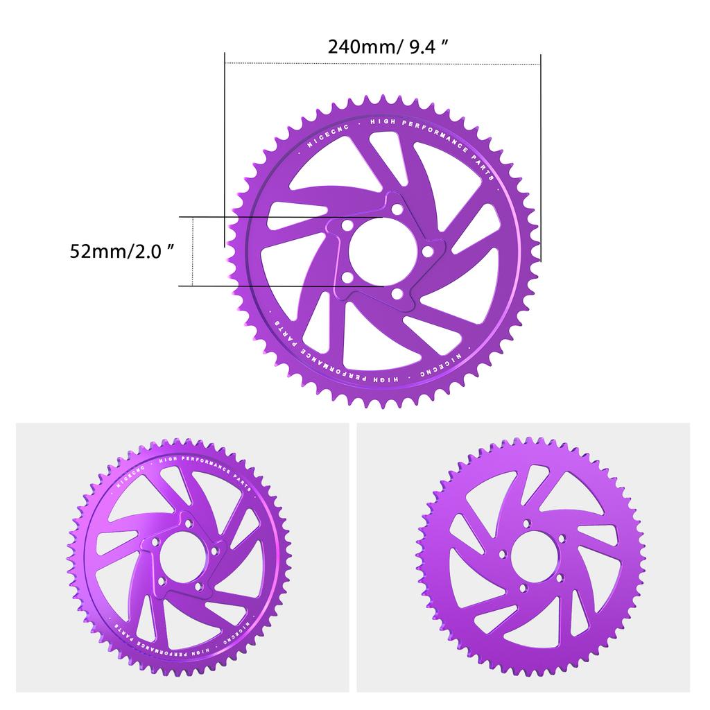 For Surron Electric Bike 58T Rear Sprocket Chain Guard Cover Protector Kit For 2025 2024 2023 Sur-Ron Surron Light Bee X S L1E