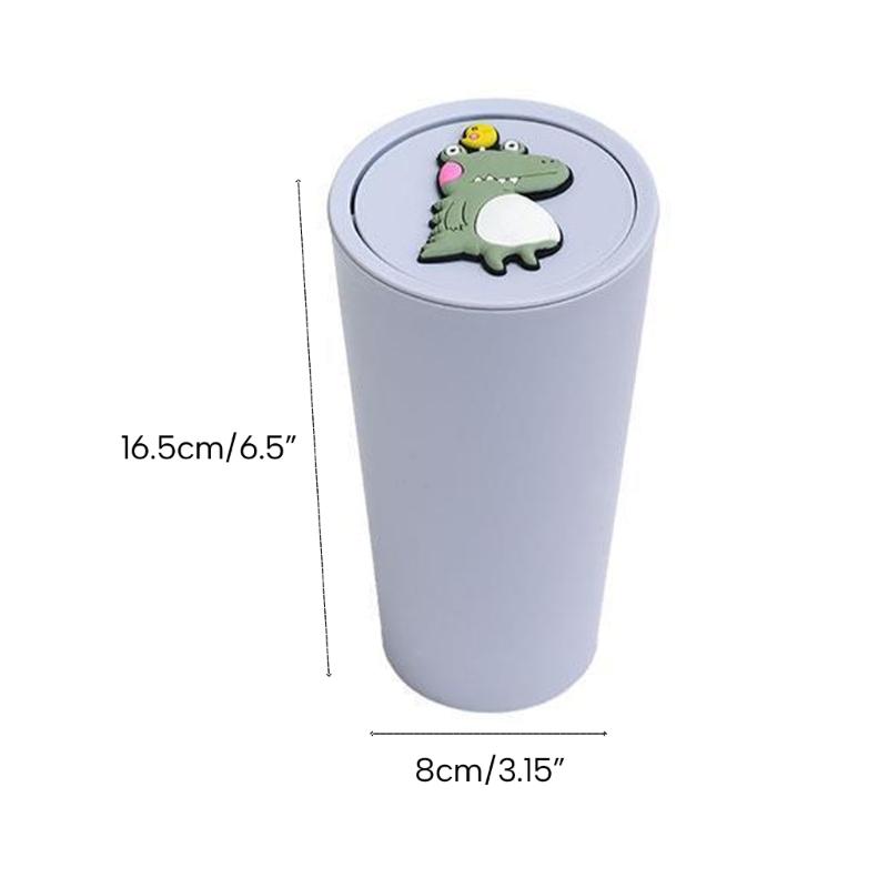 Car Trash Can, Car Trash Cup with Lid,Multipurpose Trash Can for Car, Office & Home,Desktop Trash Can Storage Box