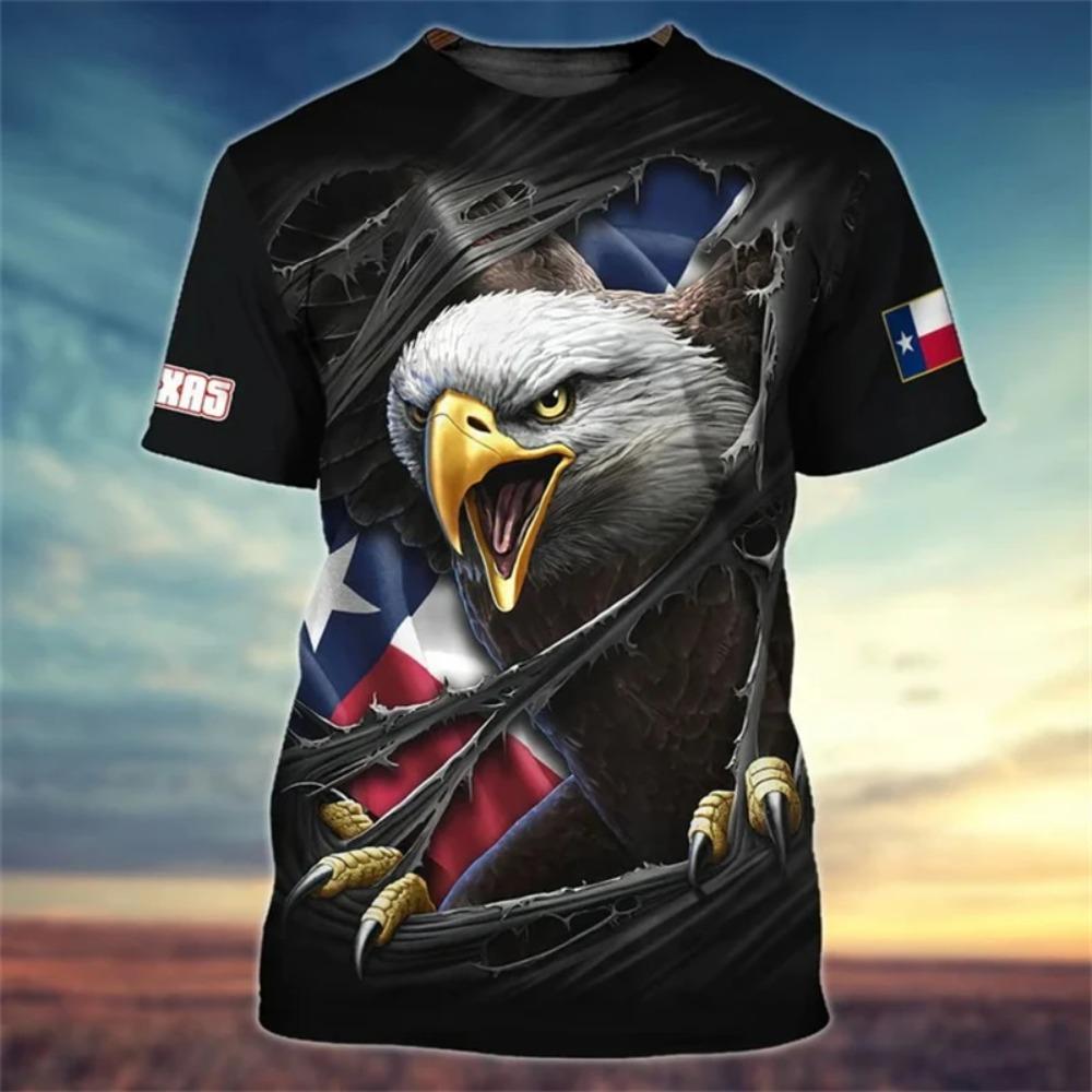 

Texas 3D Print Men s T-shirts Summer Fashion Short Sleeve T Shirt For Men Vintage Casual Round Neck Male Personalised Clothing 160 (13T-14T)