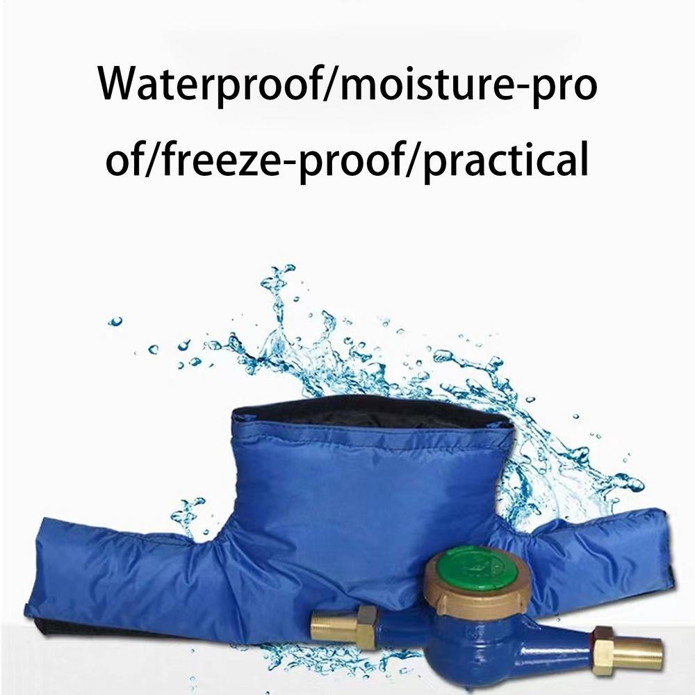 Double Sided Water Meter Insulation Cover Weatherproof 3 Way Sprinkler Valve Cover for Outdoor Winter Pipe Freeze Protection Mass Air Flow 3