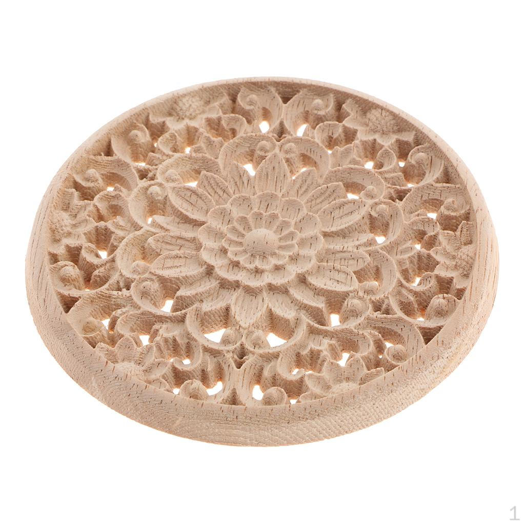 Резной Угловой Накладной Аппликация Мебельный Ремесло 10cm