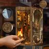 Kit Suport Carte 3D DIY, Model Ornament Decorativ 3D pentru Birou, Suport Carte Puzzle din Lemn 3D pentru Decorare Bibliotecă