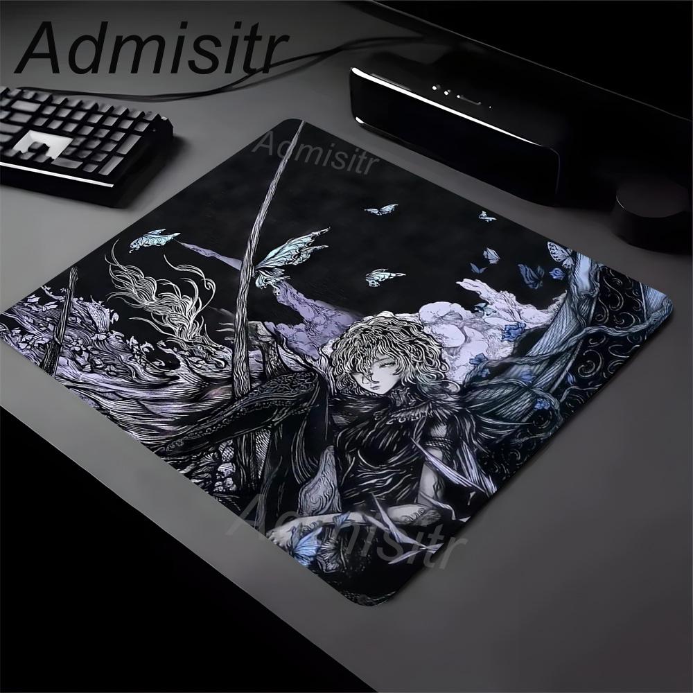 Retro English Black and White Girl Gaming Mouse Pad XL Natural Rubber Anti Slip Bottom Mousepad Small Size Product Desk Mats