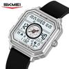 SKMEI 2507 Multifunctional Clock Business Steel Belt Silicone Tape Fashion Electronic Watch Reloj New Unique Men's Watch Fashion
