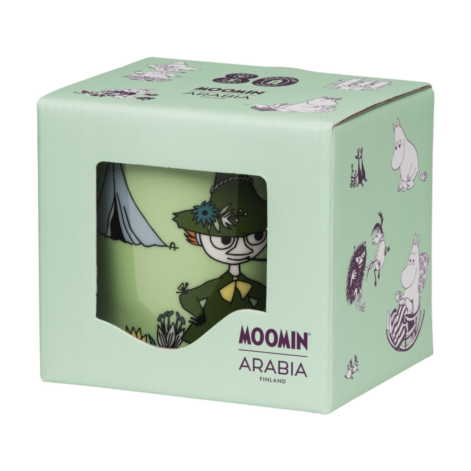 [Official Import] Moomin Arabia Moomin Classic Mug 80th Anniversary Snufkin 0.3L