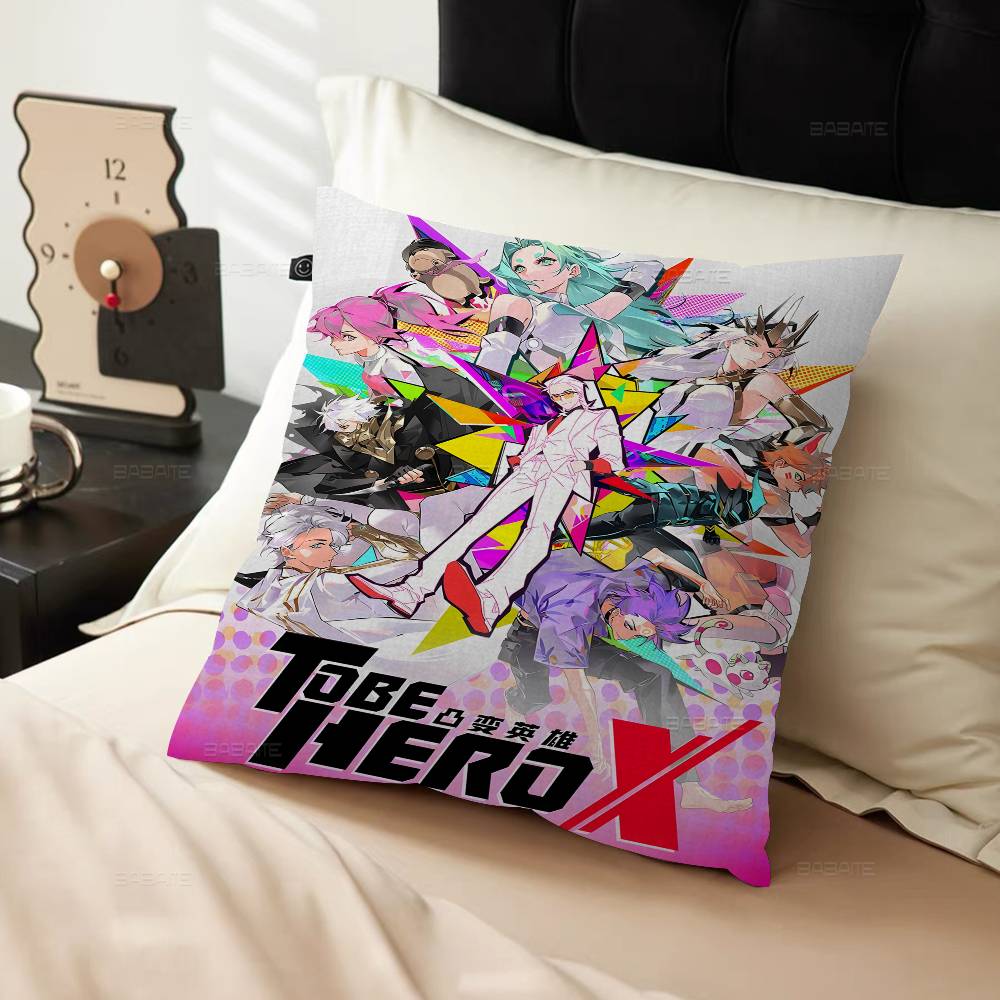 To Be Hero X Anime Pillow Covers Cartoon Sofa Decorative Home Double-sided Printing Short Plush Cute Cushion Cover