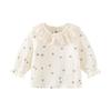 Baby Clothes Overalls Tops Clothes Bodysuit Girls Coveralls Long Sleeve Shirt Hair Accessory Set Baby Shichigosan Birthday Gift Gauze Green 90cm [Baby
