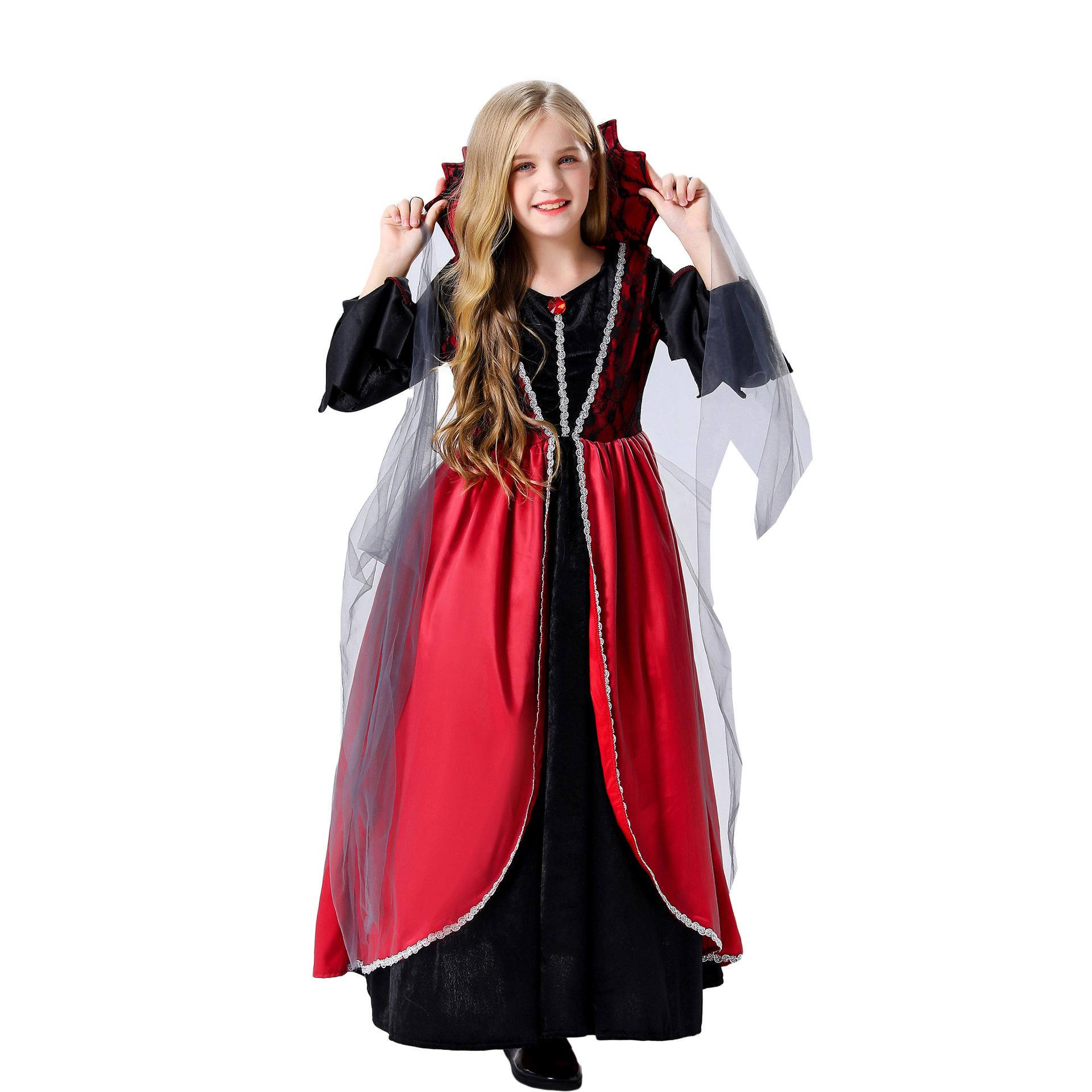 

Children s court devil costumes, Halloween costumes, children s clothing 150cm червоний