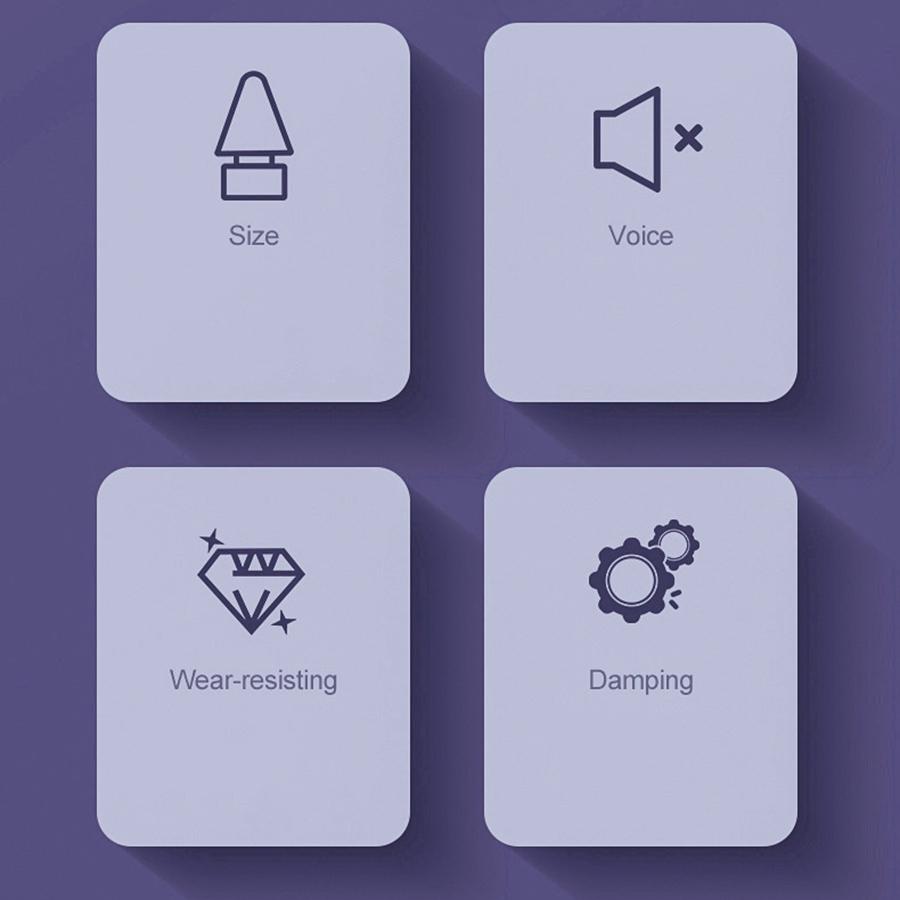 8PCS Tips Replacement Pen Nibs for Apple Pencil 1st Gen 2nd Gen Pen Nibs for iPad Pro