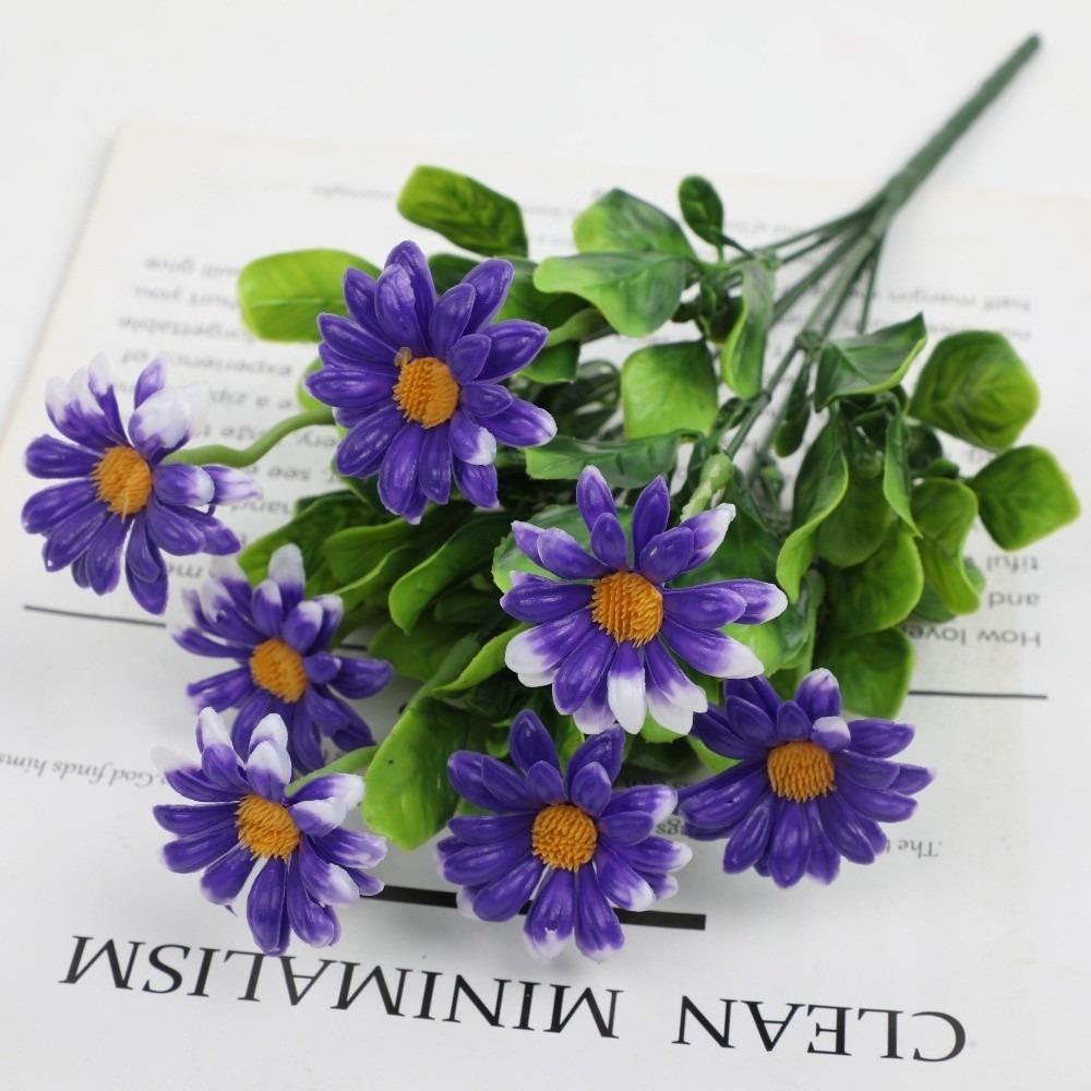 New Daisy Daisy Artificial Flowers Bouquet DIY Fake Plants Table Vase Flower Arrangement Artificial Garden Bonsai Home Decor
