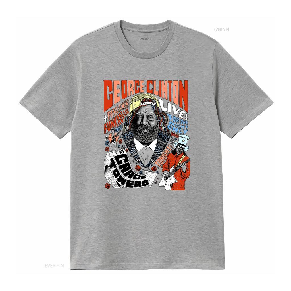 T-shirt Vintage George Clinton en Concert Parliament Funkadelic Concert Groupe de Rock Musique vintage Lavé Respirant vêtements de designer
