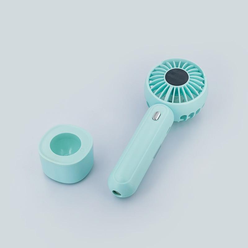 Compact Silent Mini Desktop & Portable Handheld USB-C Fan 167x65x46mm