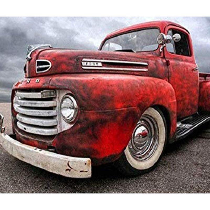 

Алмазна картина 40x50 см Трактор Ферма Пейзаж Стрази 5D своїми руками Алмазна вишивка Автомобіль Мозаїка Вишивка хрестиком Ремесло K Full Round 20x30CM