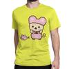 Novelty Rilakkuma Korilakkuma T-Shirts Unisex Wo Unisex Crewneck 100% Cotton T Shirt Short Sleeve Tee Shirt Plus Size Clothing