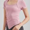 OEING Women's French Square Collar Sports Top