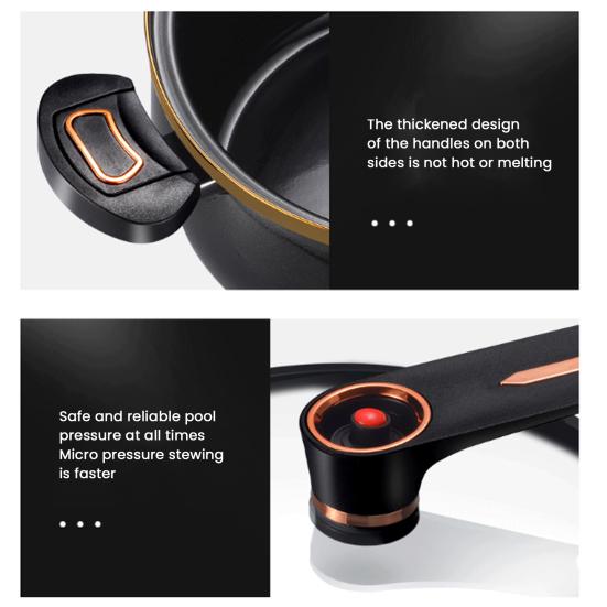 Nepřilnavý keramický hrnec na polévku s poklicí 8L Mikrotlakový hrnec Hrnec na vaření bez těžkých kovů