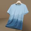 Men's Gradient Quick-Dry Ice Silk Mesh T-Shirt, Short-Sleeved, Breathable Summer 2023 Trend.