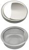 Gaona Kore Eeyan Stainless Steel Sink Trash Basket and Lid Set Stain Silver (Rust Resistant, Resistant, Hygienic) GA-PB029