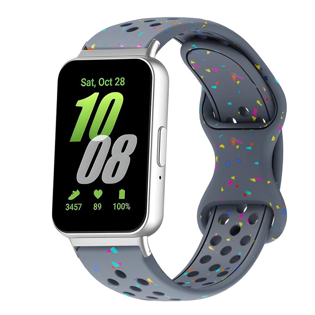 Silikonarmband für Samsung Galaxy Fit 3 Uhrenarmband Sportarmband für Samsung Galaxy Fit3 Ersatzarmband Zubehör