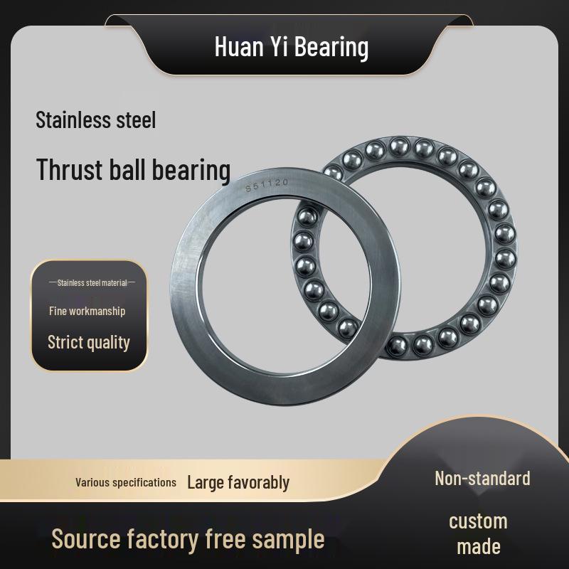 Magnetic Shielding Stainless Steel Thrust Ball Bearing Wear-Resistant 51111-51114 for Electric Tools