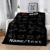 F1 Circuit Evolution Blanket Soft Warm Cozy Suitable for Office Office Chair Picnics for All Occasions Digital Print