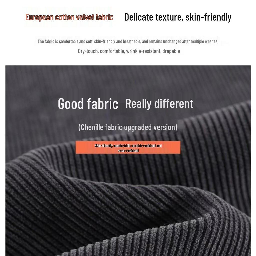 Women's European Cotton Velvet Thickened Sweatpants - Warm, Loose-Fit Trousers for Autumn/Winter 2024