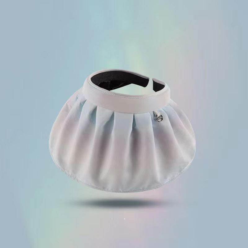 Empty Top Sun Protection Hat Female Summer Gradual Change Color Vinyl New Shell Hat UV Protection Sun Hat