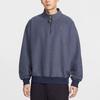 Nike Swoosh Knitwear Men's Navy Blue Stand Collar Moderate IQ3975-410