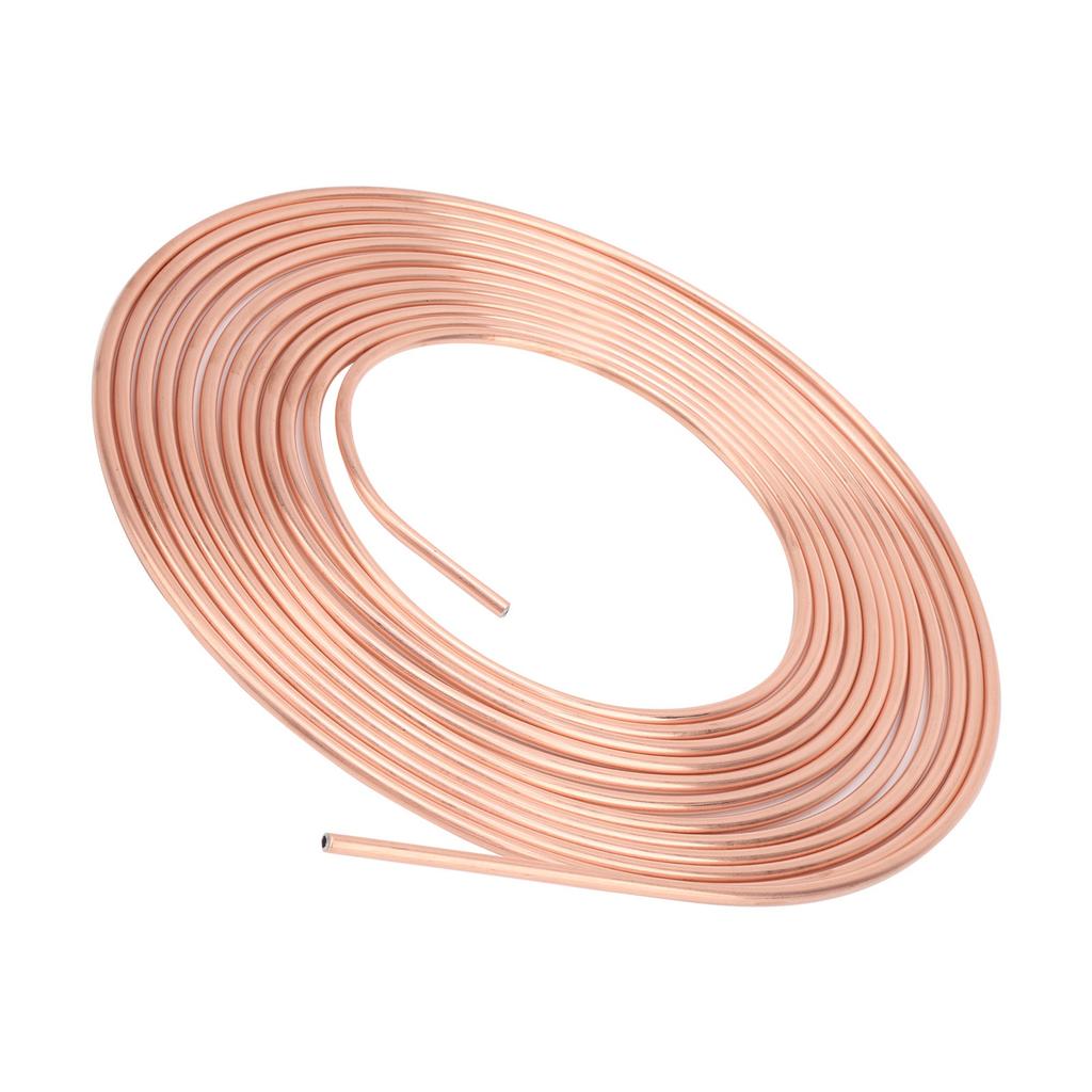 316in OD 25ft Copper Nickel Brake Line Tubing Kit Coil and Fitting Perfect Flexibility