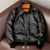 Pilot Leather Jacket Pure First Layer Cowhide Leather Jacket Men's Flight Suit Large Size Jacket