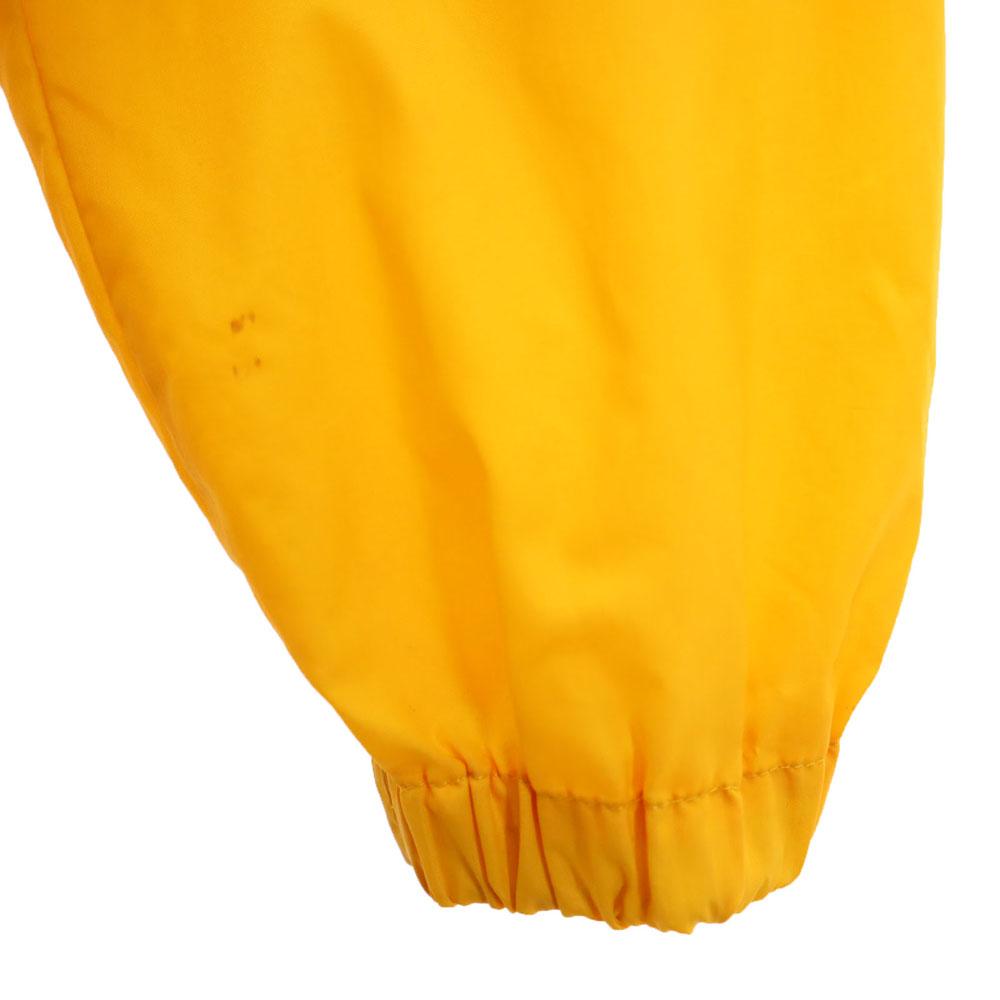 Adidas 70s Vintage Descente Trefoil Logo Nylon Jacket M Yellow With Hood Men's Used