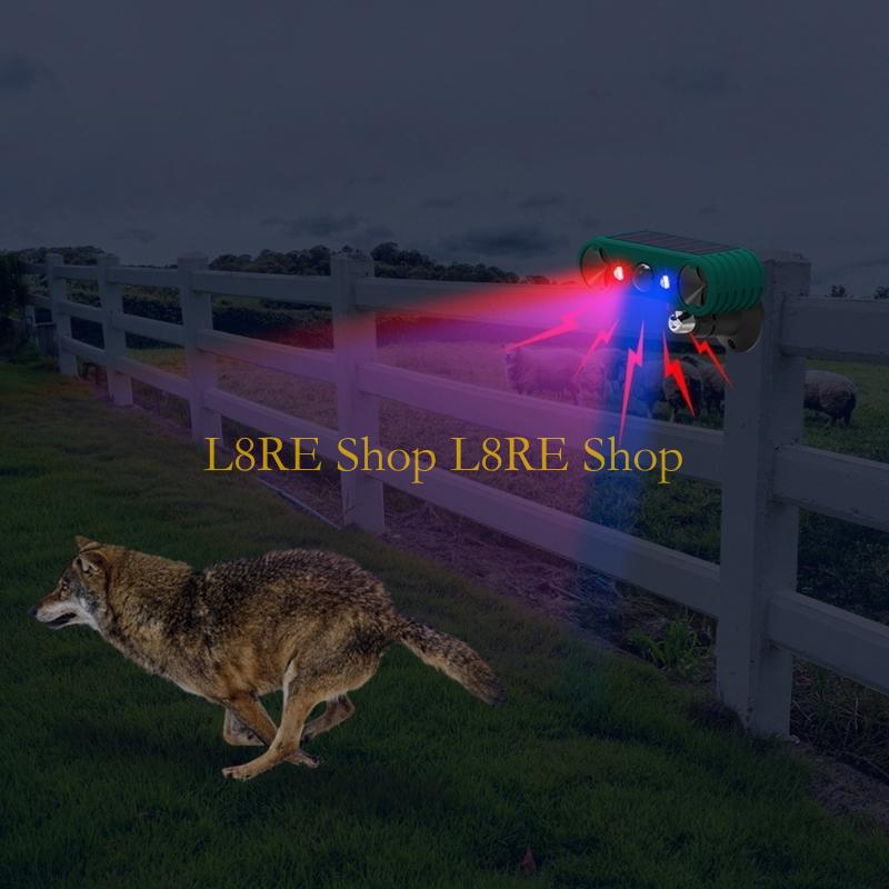 L8RE Solar Wildlife Repeller Solar Motion Alarm ABS Texture Solar Aniaml Repeller
