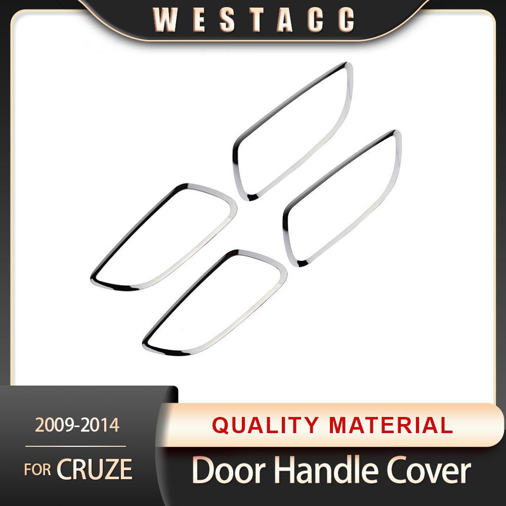 4 Stücke Edelstahl Auto Innentürgriffabdeckung Dekoration Aufkleber Rahmenverkleidung für Chevrolet Cruze 2009 - 2015