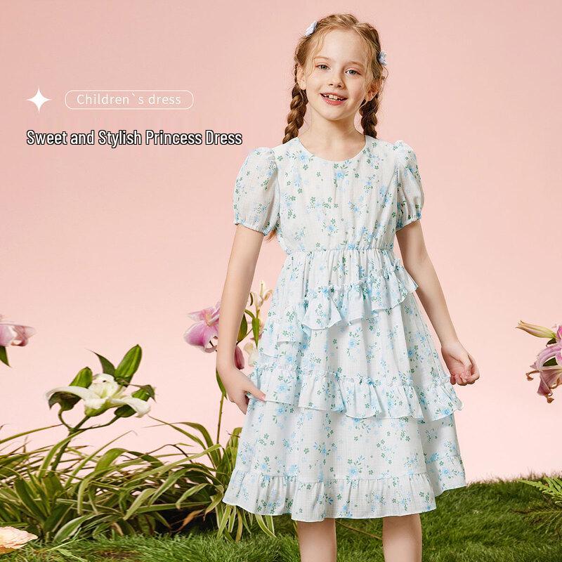 ABC KIDS Girls  Floral Princess Tiered Dress 130