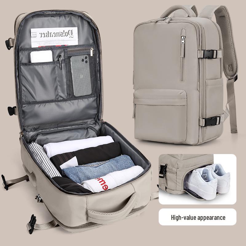 Men's Lightweight Travel Backpack - Large Capacity for Business, Short Trips, and School