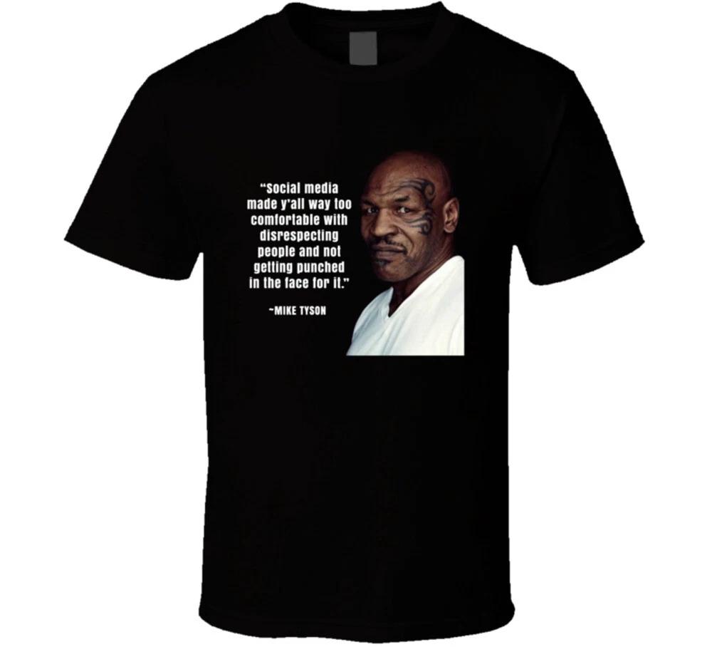 Mike Tyson Social Media Quote T Shirt L