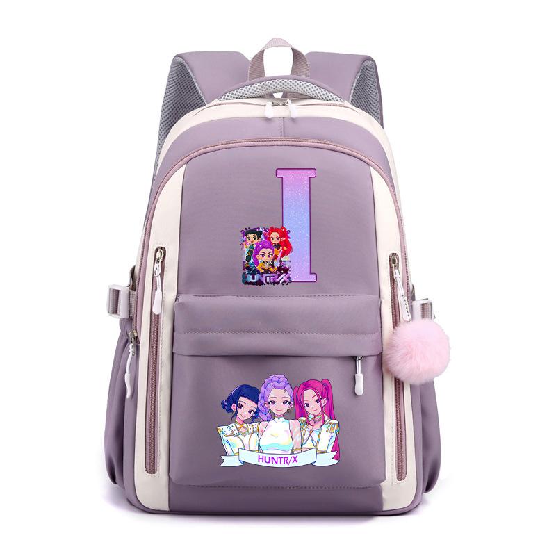 Korean Version Of Small Fresh Animation Cartoon Letter Printing Backpack College Style Male And Female Versatile Student Schoolbag