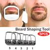 Șablon de modelare a bărbii: Set de Tuns cu 5 Piese