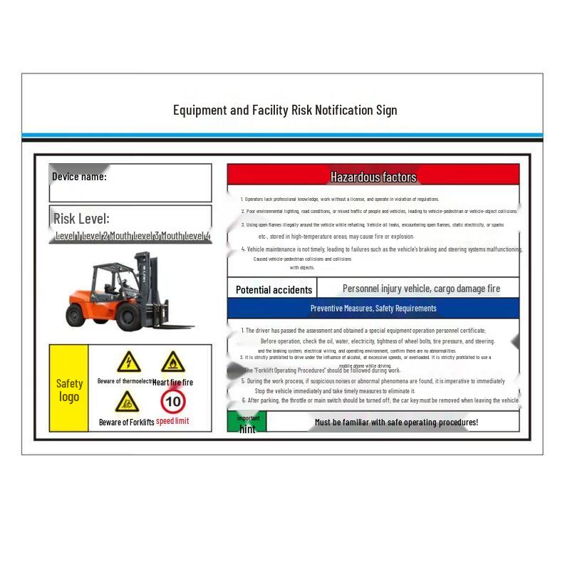 QSQ PVC Outdoor Risk Notification Sign