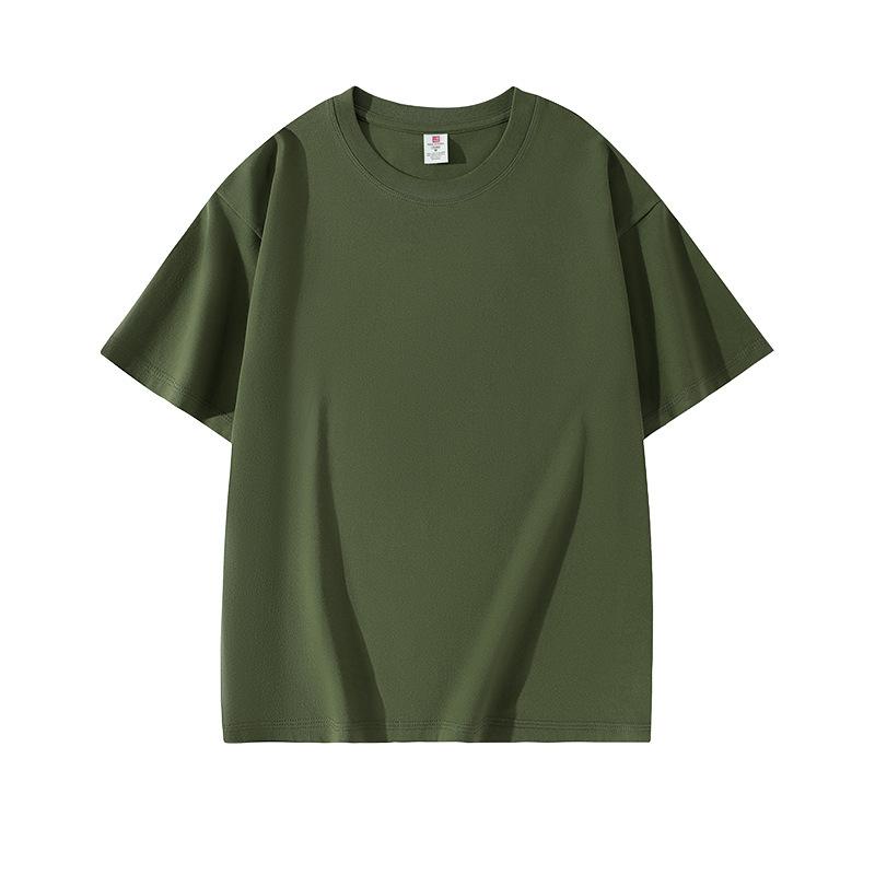 VEZFAA Women's Fashion Casual Solid Color Print Summer Spring Short Sleeve O-Neck Blouses & Shirts